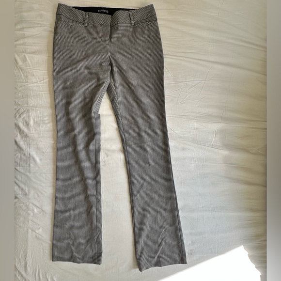 Express columnist barely boot pant gray stripes size 2 - Picture 3 of 4